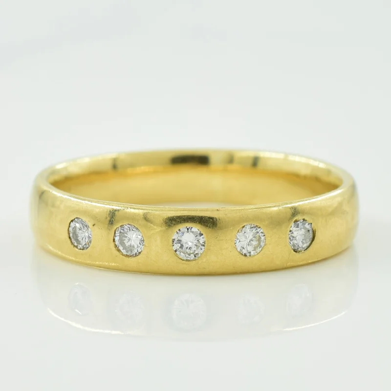 Flash Sale On Stunning Jewelry – Don't Miss Out Flush Set Diamond Band | 0.12ctw | SZ 5.75 |