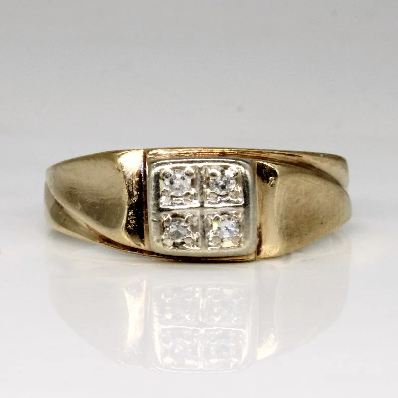 Jewelry Sale Alert – Shop Timeless Elegance Today Flush Set Diamond Ring | 0.08ctw | SZ 10 |