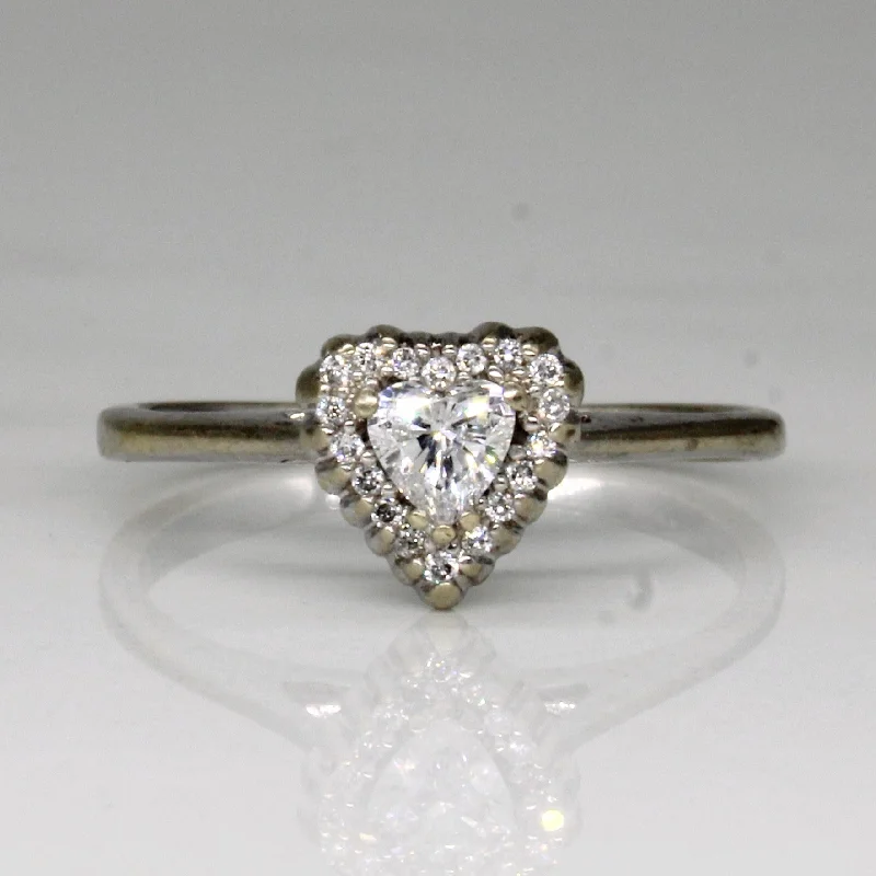 Upgrade Your Collection With Our Limited-Time Jewelry Sale Heart Cut Diamond Promise Ring | 0.31ctw | SZ 6.25 |