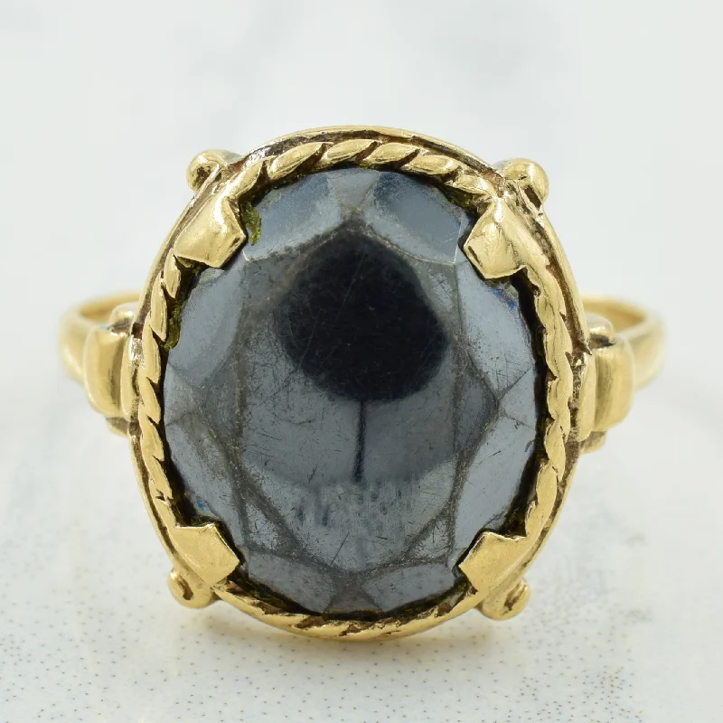 Glamorous Jewelry, Glamorous Deals – Shop Now Hematite Cocktail Ring | 7.00ct | SZ 7.75 |