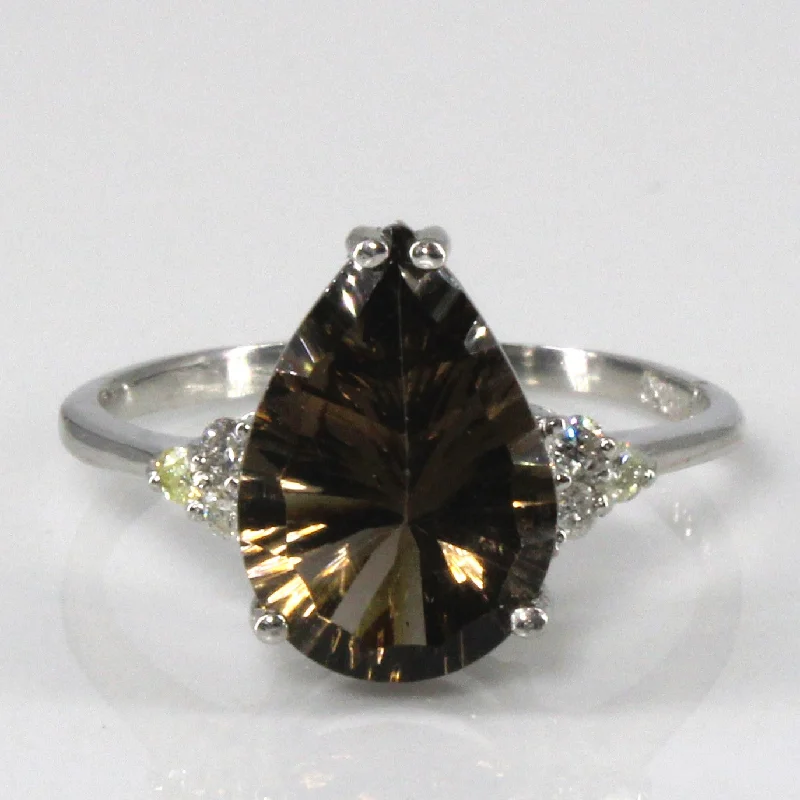 Grab Stylish Jewelry Before The Sale Ends Quartz & Diamond Ring | 3.00ct | 0.09ctw | SZ 6.75 |