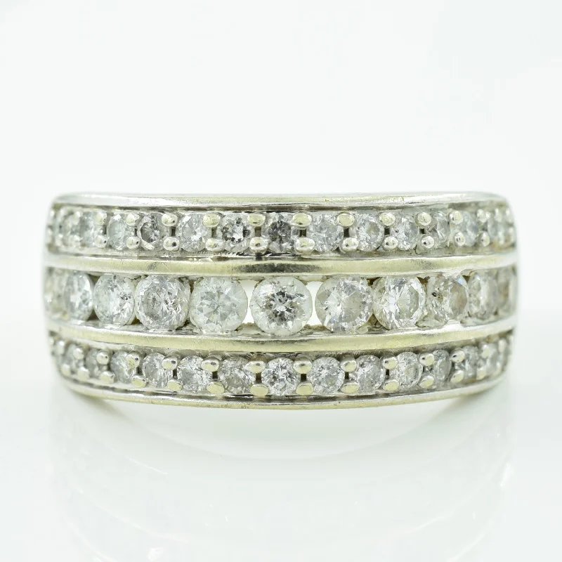 Timeless Elegance Now At Special Discounts Multi Row Diamond Ring | 1.00ctw | SZ 7.25 |