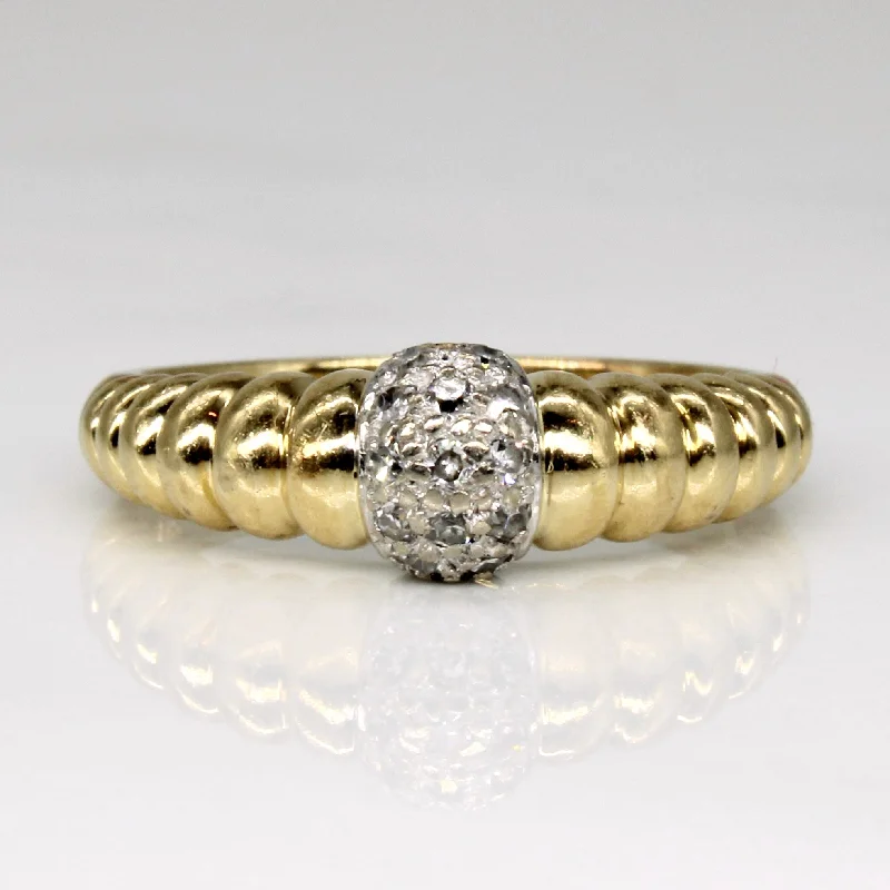 Flash Sale On Elegant Jewelry – Don't Miss Out Pave Set Diamond Ring | 0.09ctw | SZ 6.25 |