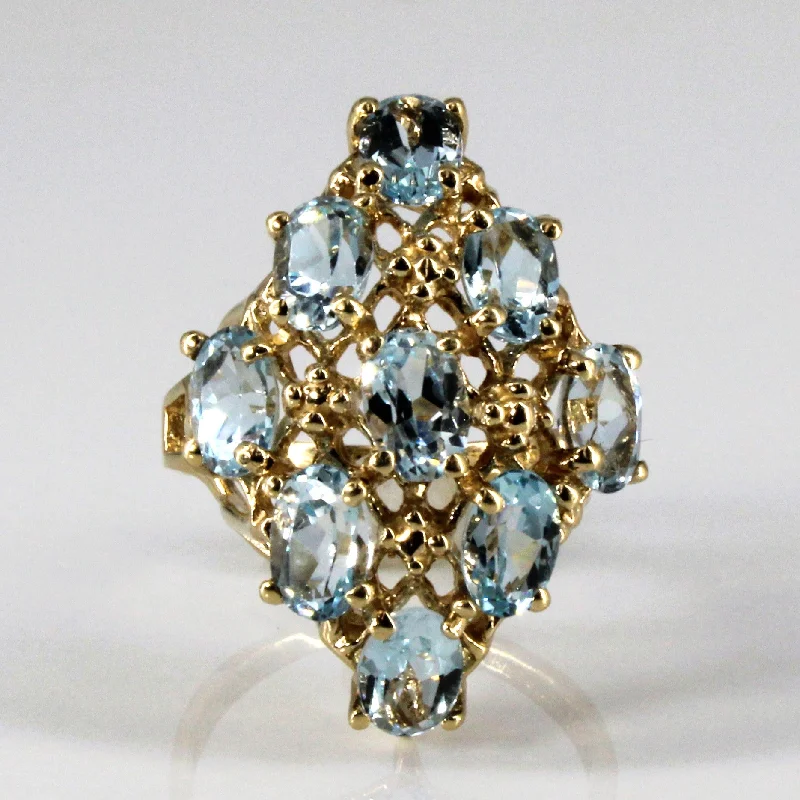 The Biggest Jewelry Sale Of The Year Is Here Prong Set Topaz Cocktail Ring | 4.50ctw | SZ 6.75 |