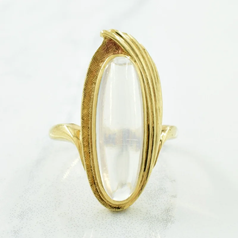 Get Ready To Sparkle – Special Jewelry Discounts 'Birks' Moonstone Cocktail Ring | 5.20ct | SZ 5.75 |