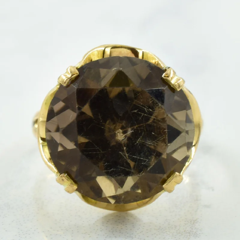 Must-Have Jewelry Pieces At Reduced Prices Smoky Quartz Cocktail Ring | 10.00ct | SZ 5.5 |