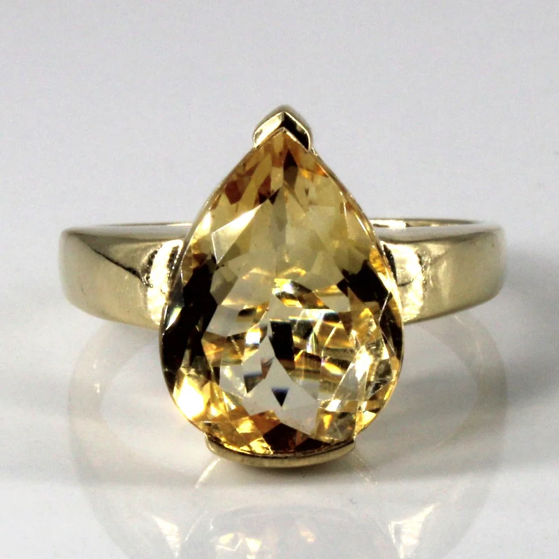 Exclusive Jewelry Sale Event – Shop Now Solitaire Citrine Ring | 6.25ct | SZ 10.75 |