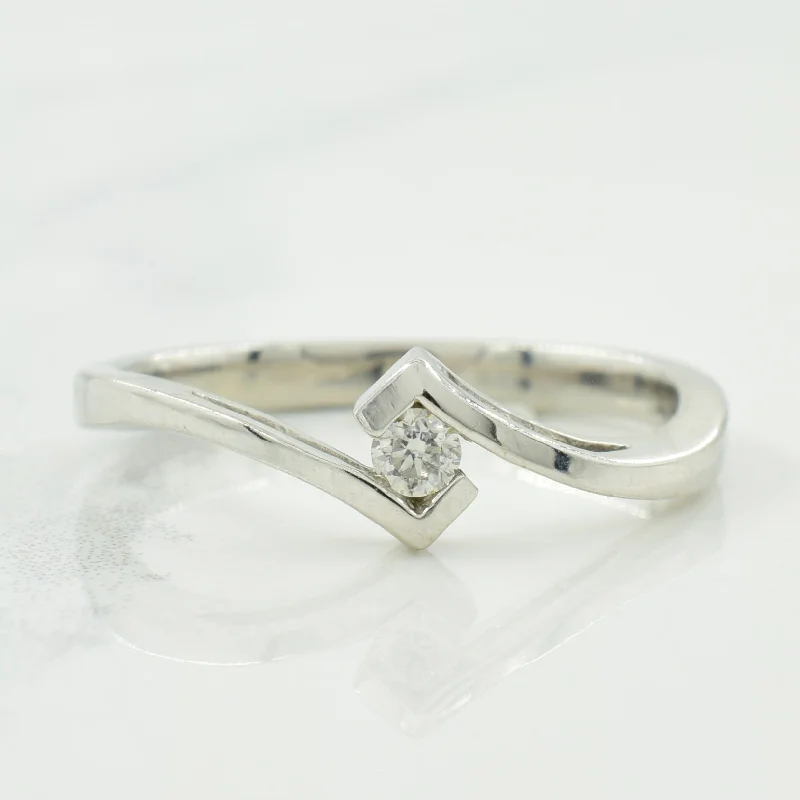 Flash Sale On Exquisite Jewelry – Don't Miss Out Solitaire Diamond Bypass Ring | 0.05ct | SZ 6 |