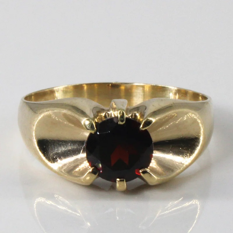 High-Quality Jewelry At A Fraction Of The Cost Solitaire Garnet Ring | 1.60ct | SZ 11.5 |