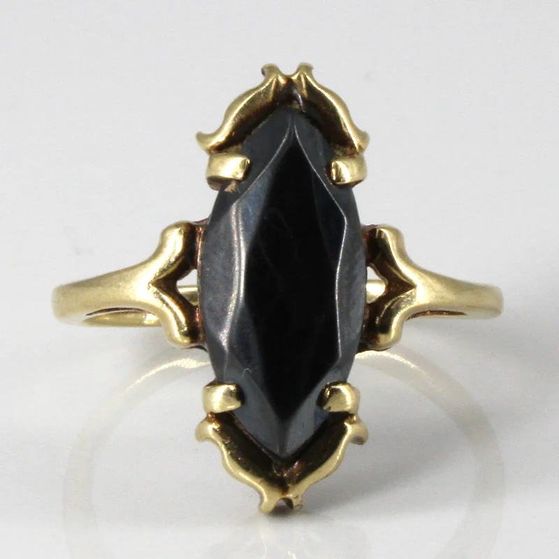 Unique Jewelry For Less – Shop The Sale Now Solitaire Hematite Ring | 3.50ct | SZ 7 |