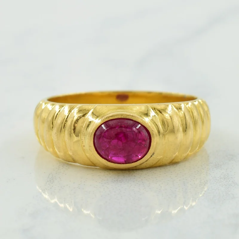 Handcrafted Beauty At Affordable Prices Synthetic Ruby Ring | 0.75ct | SZ 7 |