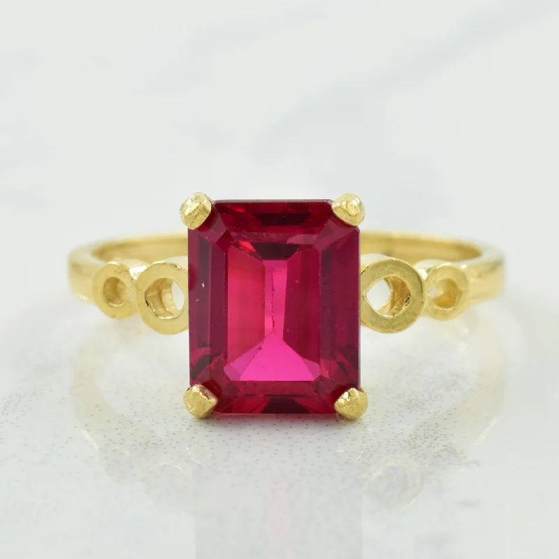 The Perfect Jewelry Piece At The Perfect Discount Synthetic Ruby Ring | 3.00ct | SZ 8 |