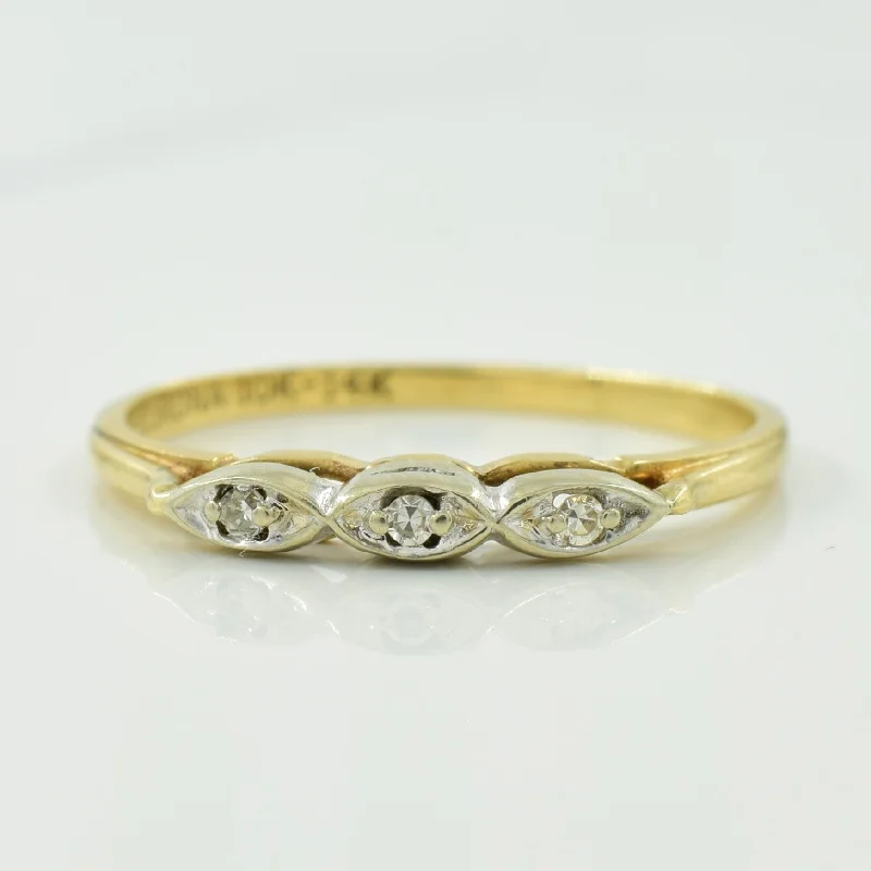 Affordable Luxury Jewelry – Style At A Great Price Three Stone Diamond Ring | 0.03ctw | SZ 7 |