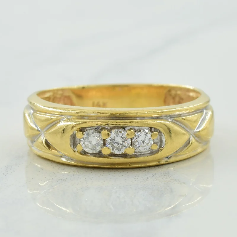 Your Dream Jewelry At Dream Prices Three Stone Diamond Ring | 0.30ctw | SZ 9.75 |