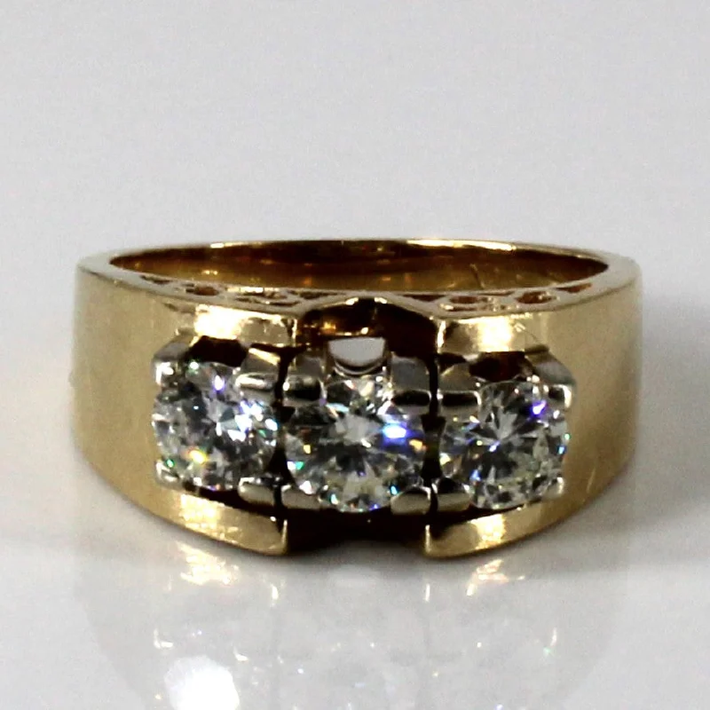 Exclusive Savings On Timeless Jewelry Pieces Three Stone Diamond Ring | 0.80ctw | SZ 5.25 |