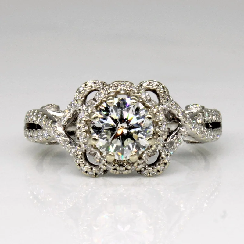 Fashion-Forward Jewelry At Incredible Prices 'Verragio' Insignia Collection Diamond Engagement Ring | 1.25ctw | SZ 4.5 |