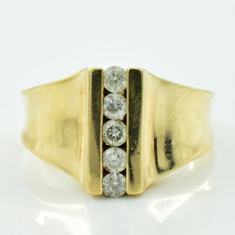 Fashion-Forward Jewelry At Incredible Prices Vertical Channel Set Diamond Ring | 0.25ctw | SZ 6 |