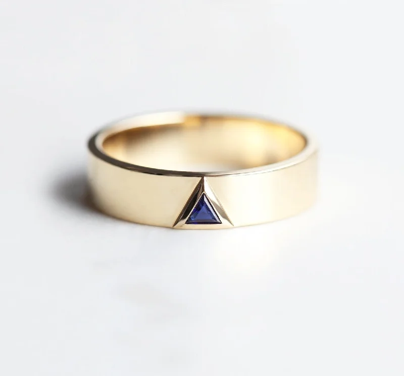 Seasonal Jewelry Sale – Upgrade Your Style Today Jordan Triangle Sapphire Wedding Band