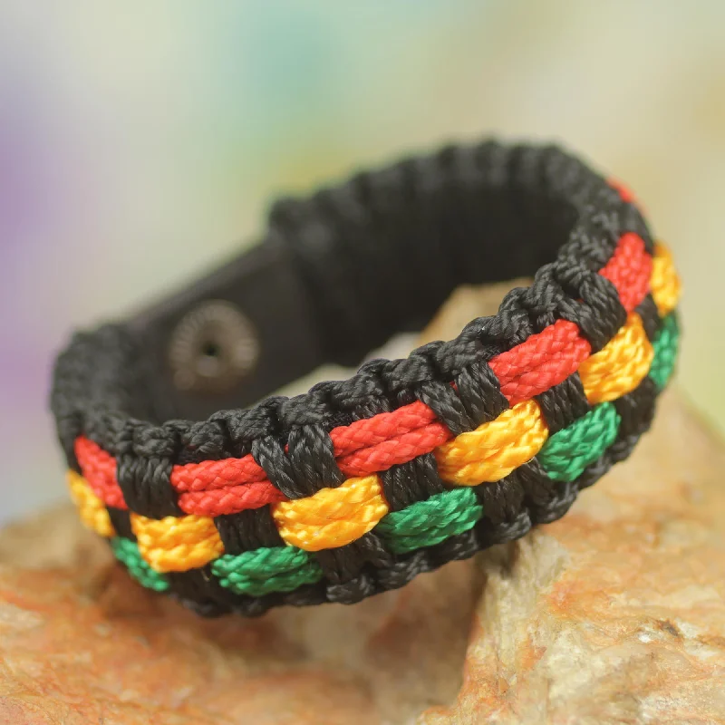 Black Forest Paths Men's Woven Bracelet