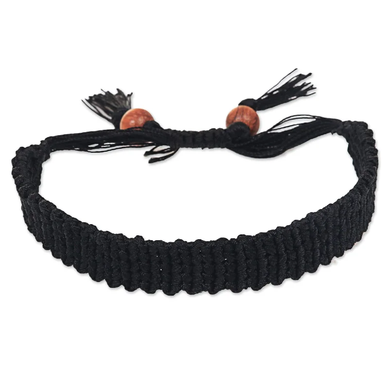 Huge Savings On Timeless Jewelry Collections Braided Black Wood Bracelet