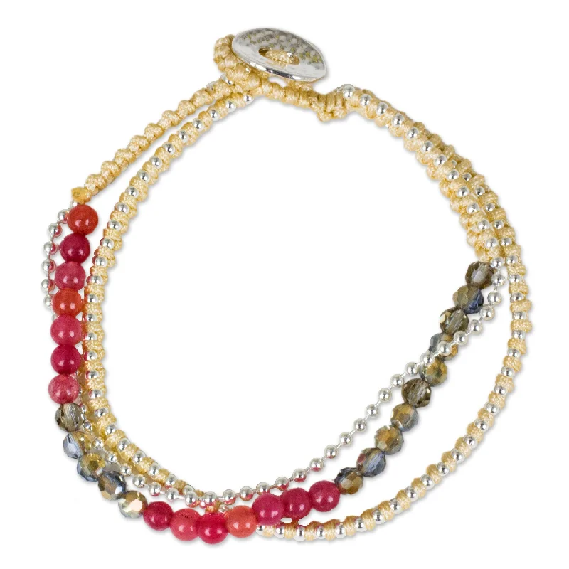 Shop Stylish Jewelry Now And Save Big Happy Chic in Cherry Pink Beaded Bracelet