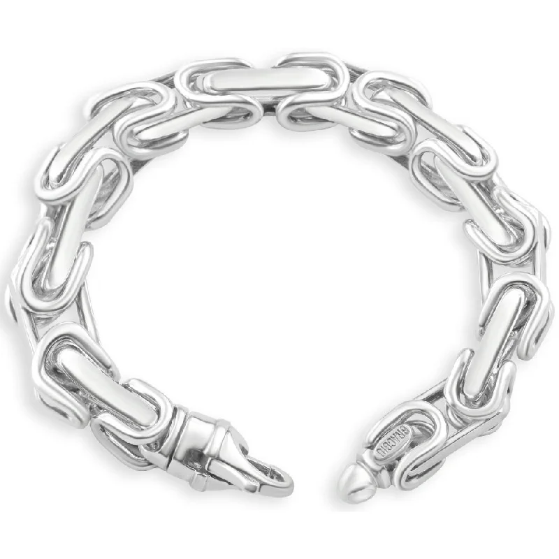 Men's 14k Gold (140gram) or Platinum (263gram) 10.5mm Link Bracelet 9"