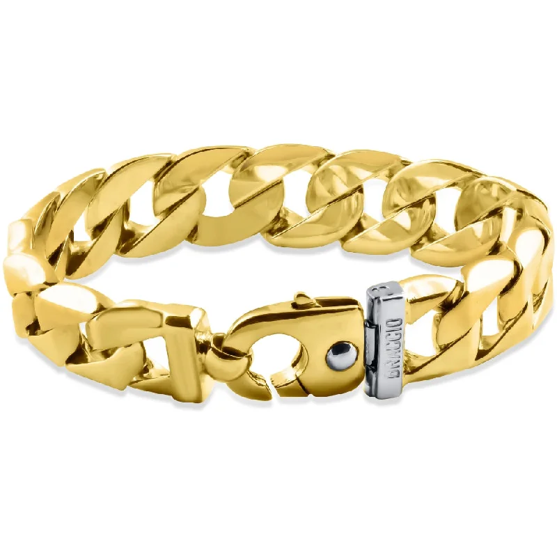 Men's Heavy Cuban Link 14k Gold (202gram) or Platinum (325gram) 18.5mm Bracelet 10"