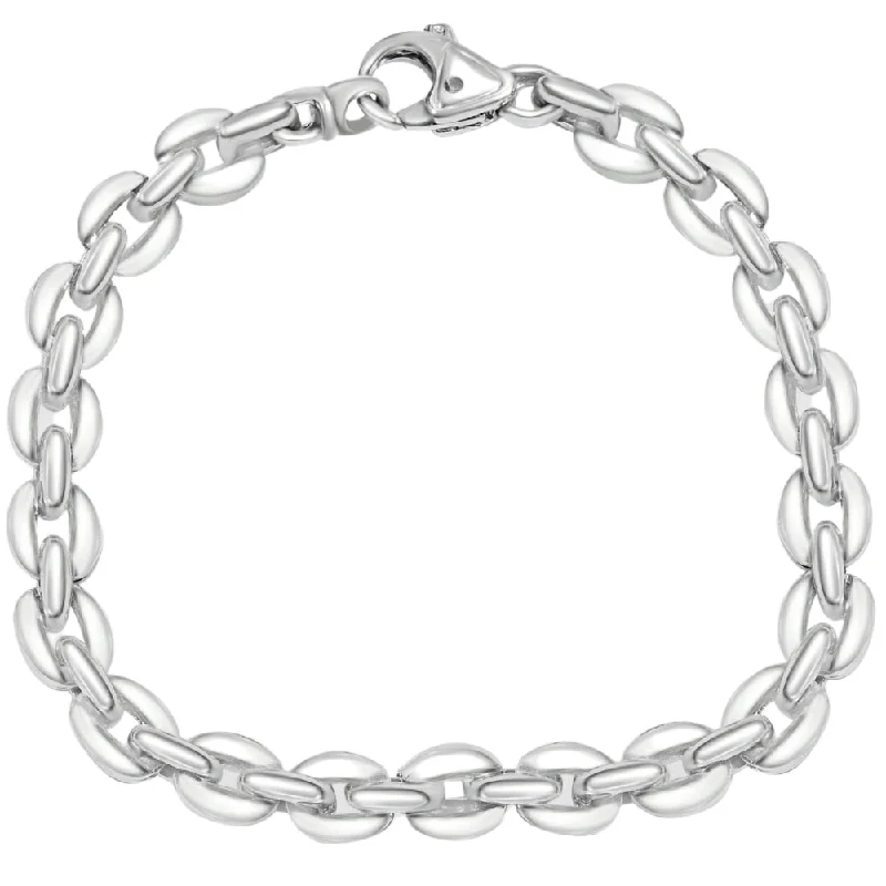 Men's Link 14k Gold (40gram) or Platinum (65gram) 8mm Bracelet 8.25"