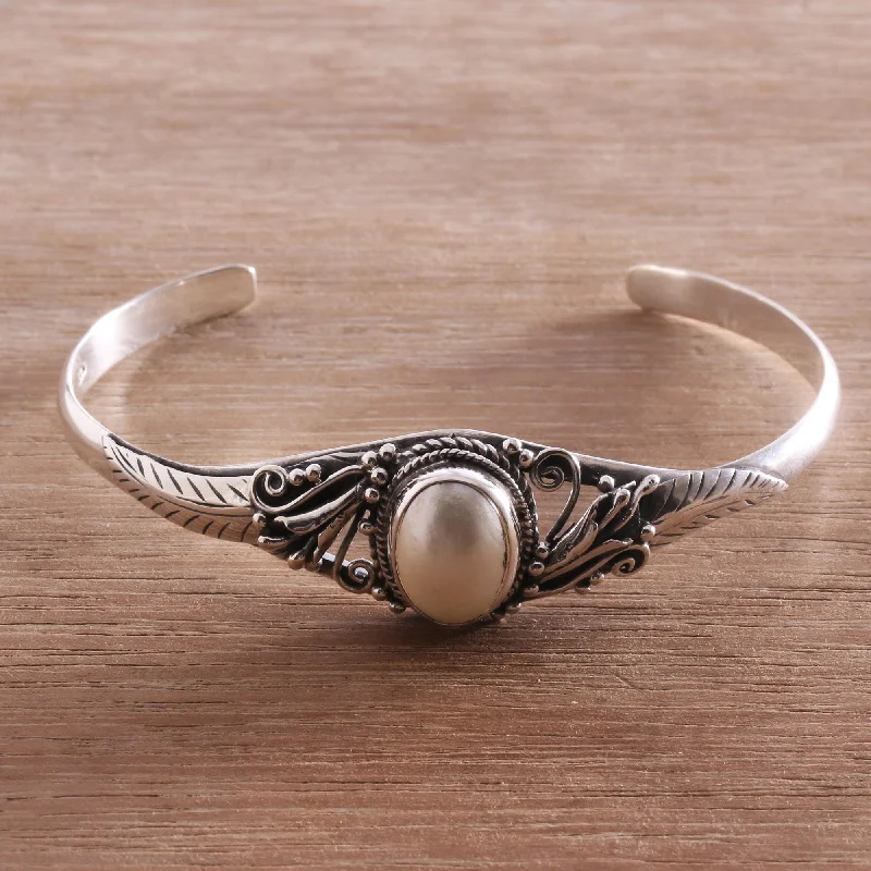 Moonlight Shade Silver Cuff Bracelet