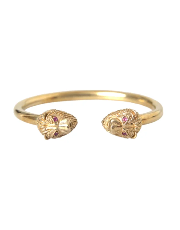 Nialaya  CZ Lion Bangle Bracelet Women's Women