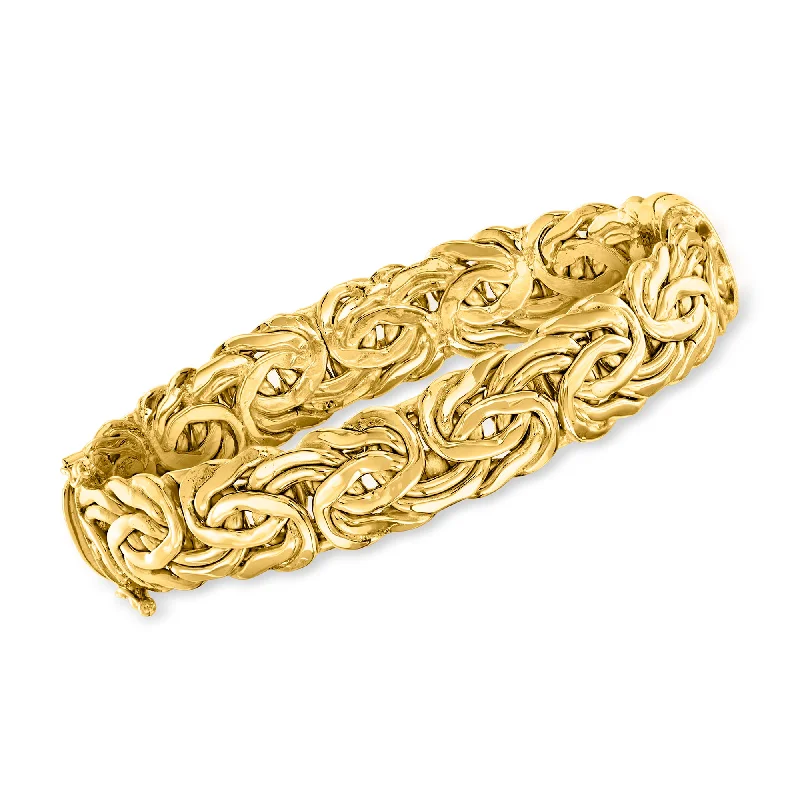 Ross-Simons 18kt Gold Over Sterling Byzantine Bangle Bracelet