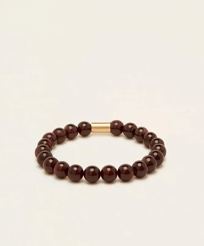 Women's Hero's Passion Bracelet In Garnet & 14K Gold