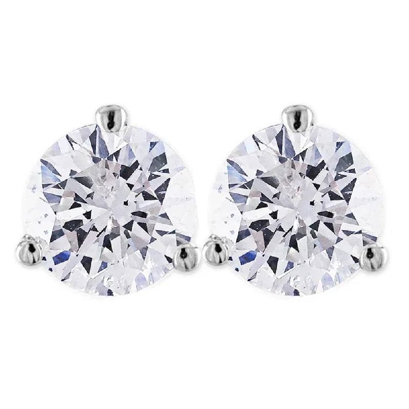 1 1/2Ct Diamond Studs Lab Grown 14k White Gold Lab Grown Diamond Earrings