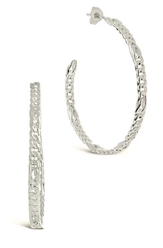 Claudette Hoop Earrings - silver