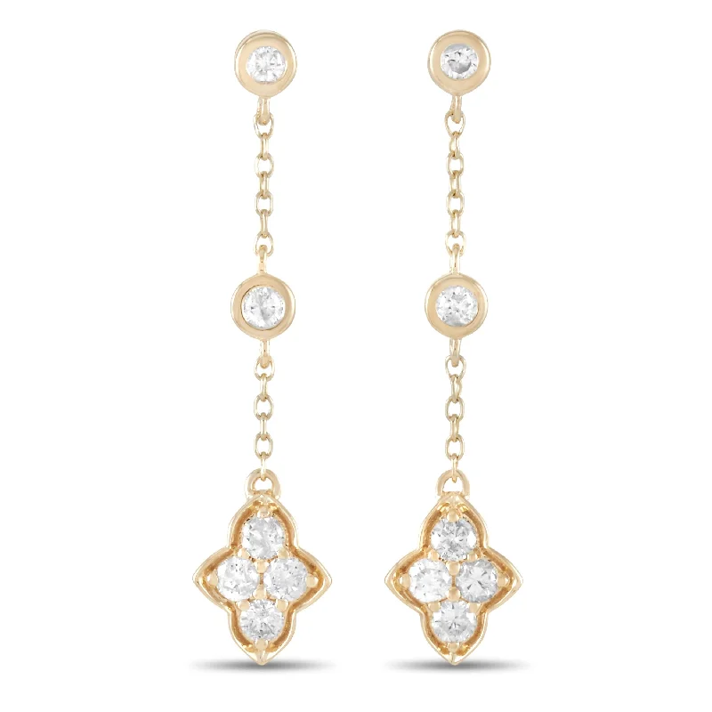 LB Exclusive 14K Yellow Gold 0.33 ct Diamond Earrings