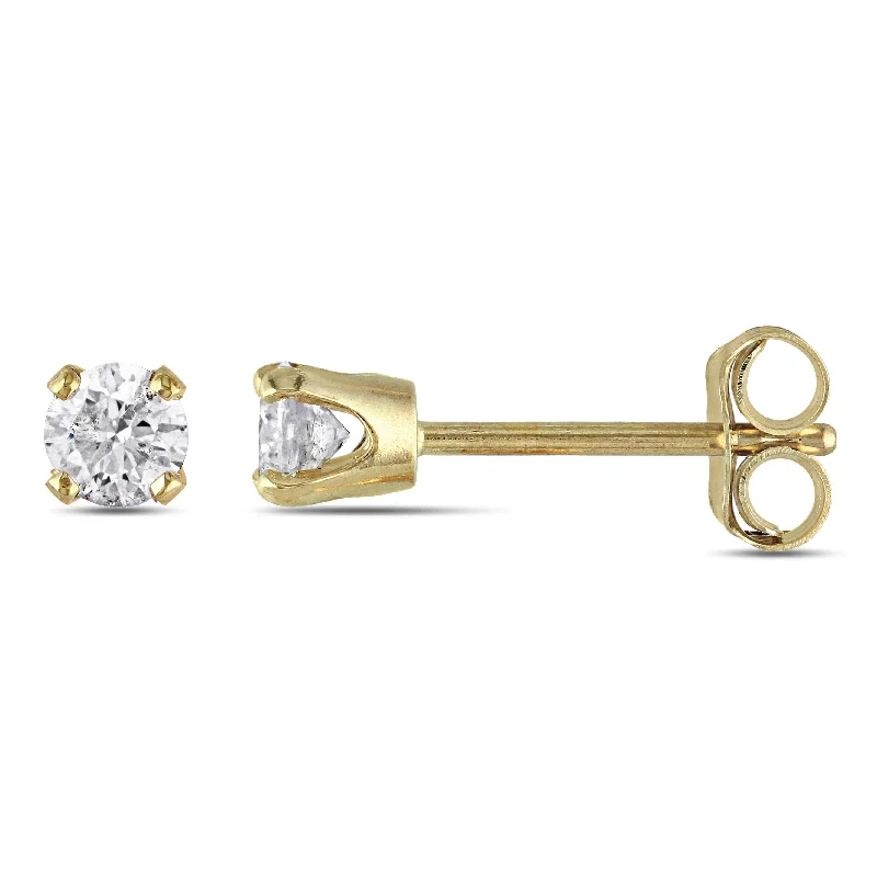 Mimi & Max 1/4ct TW Diamond Stud Earrings 10k Yellow Gold