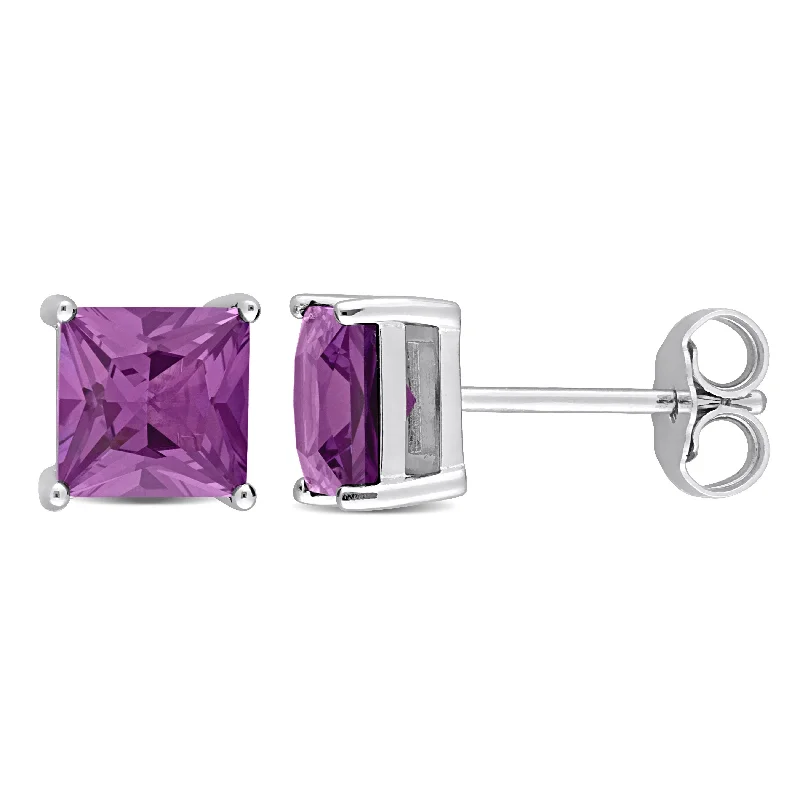 Mimi & Max 2ct TGW Simulated Alexandrite Fashion Post Earrings Silver