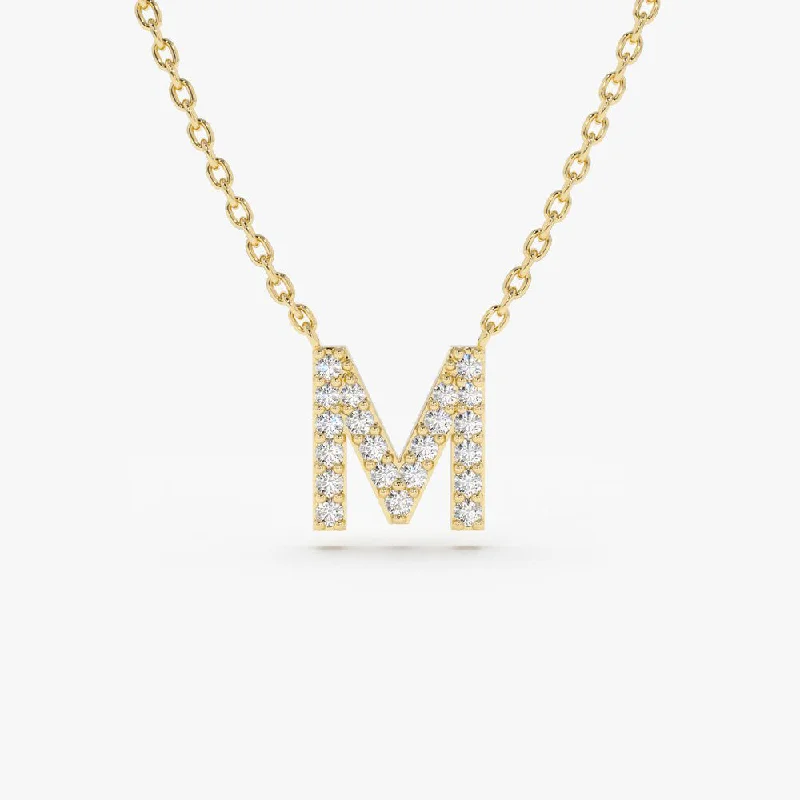 Flash Sale On Elegant Jewelry – Don't Miss Out 14K Gold Diamond Initial Necklace