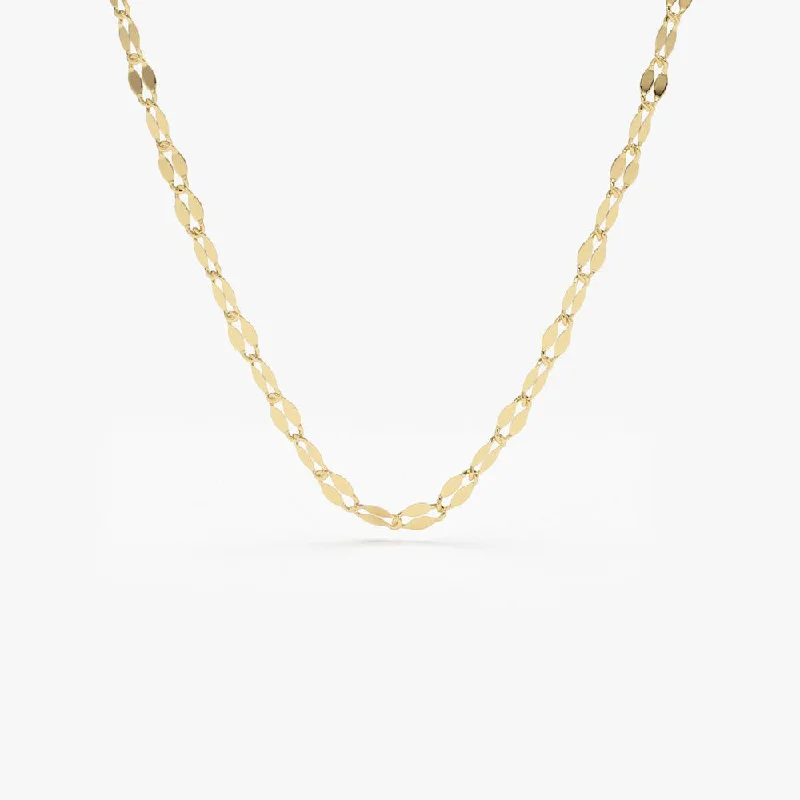 Dainty And Elegant Jewelry Now At Reduced Prices 14K Gold Sparkle Diamond Cut Chain