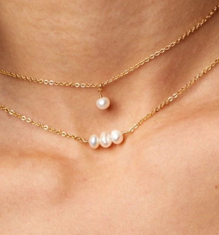 Premium Jewelry At Promotional Prices – Shine Today Dainty Pearl Choker Necklace