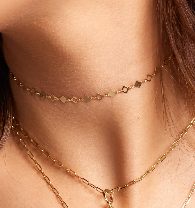 Save On Luxury Jewelry Pieces – Limited-Time Offers Faceted Square Chain Necklace