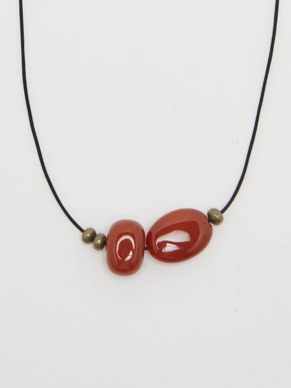 Everyday Jewelry Essentials Now On Sale Double Red Agate Necklace