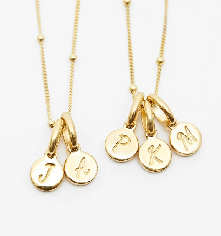 Timeless Jewelry At Special Discount Rates Double Initials Necklace