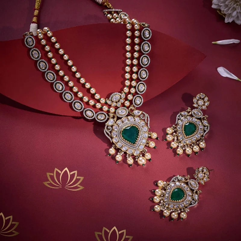 Versatile Layering Jewelry For Effortless Chic Kundan Necklace 164051