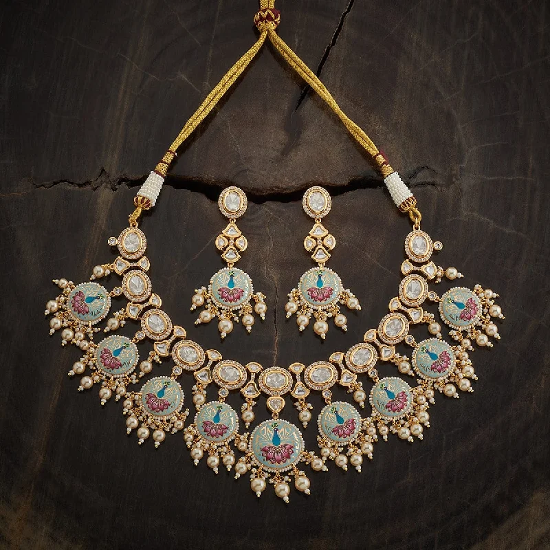 Get Ready To Sparkle – Special Jewelry Discounts Kundan Necklace 165871