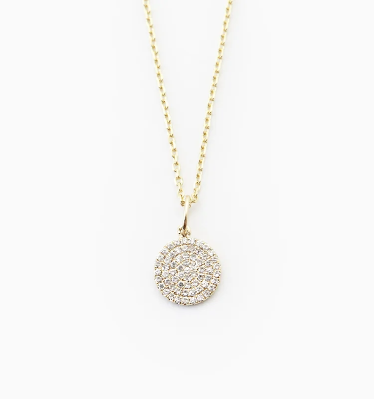 Grab Your Favorite Jewelry At The Lowest Prices Disk Diamond Necklace