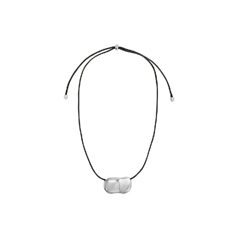 Exclusive Jewelry Sale – Grab Timeless Pieces Now PEBBLE NECKLACE SILVER/BLACK