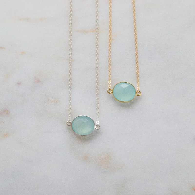 Sparkle On A Budget – Fine Jewelry For Less Seafoam Bezel Necklace