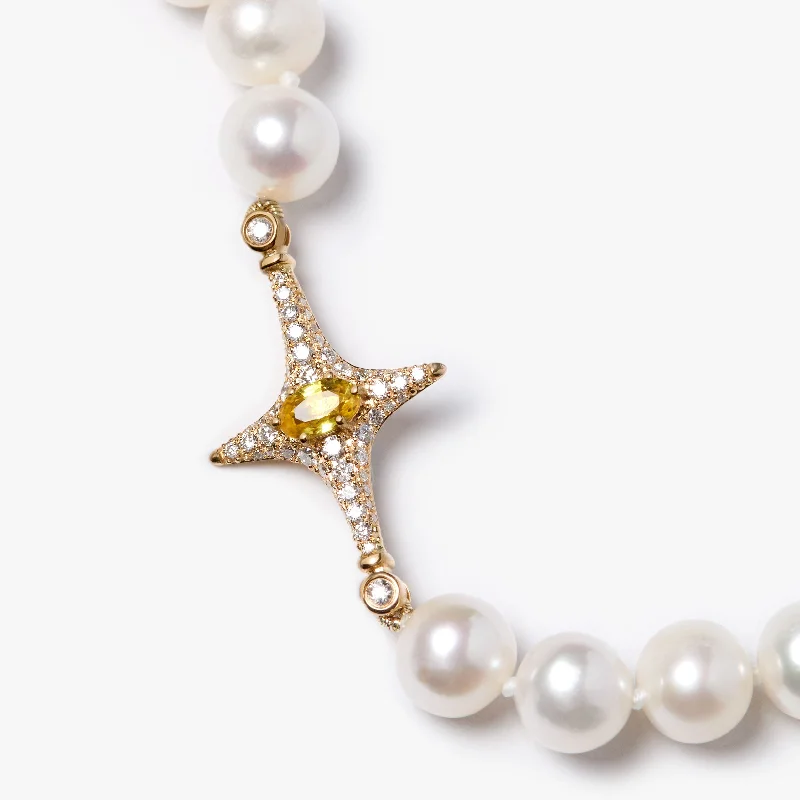 Discover Unique Jewelry With Special Limited-Time Offers Selene Yellow Citrine Pearl Necklace