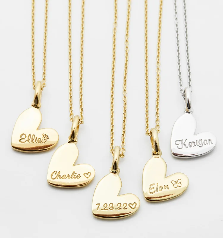 Stunning Statement Jewelry, Unbeatable Discounts Heart Name Necklace